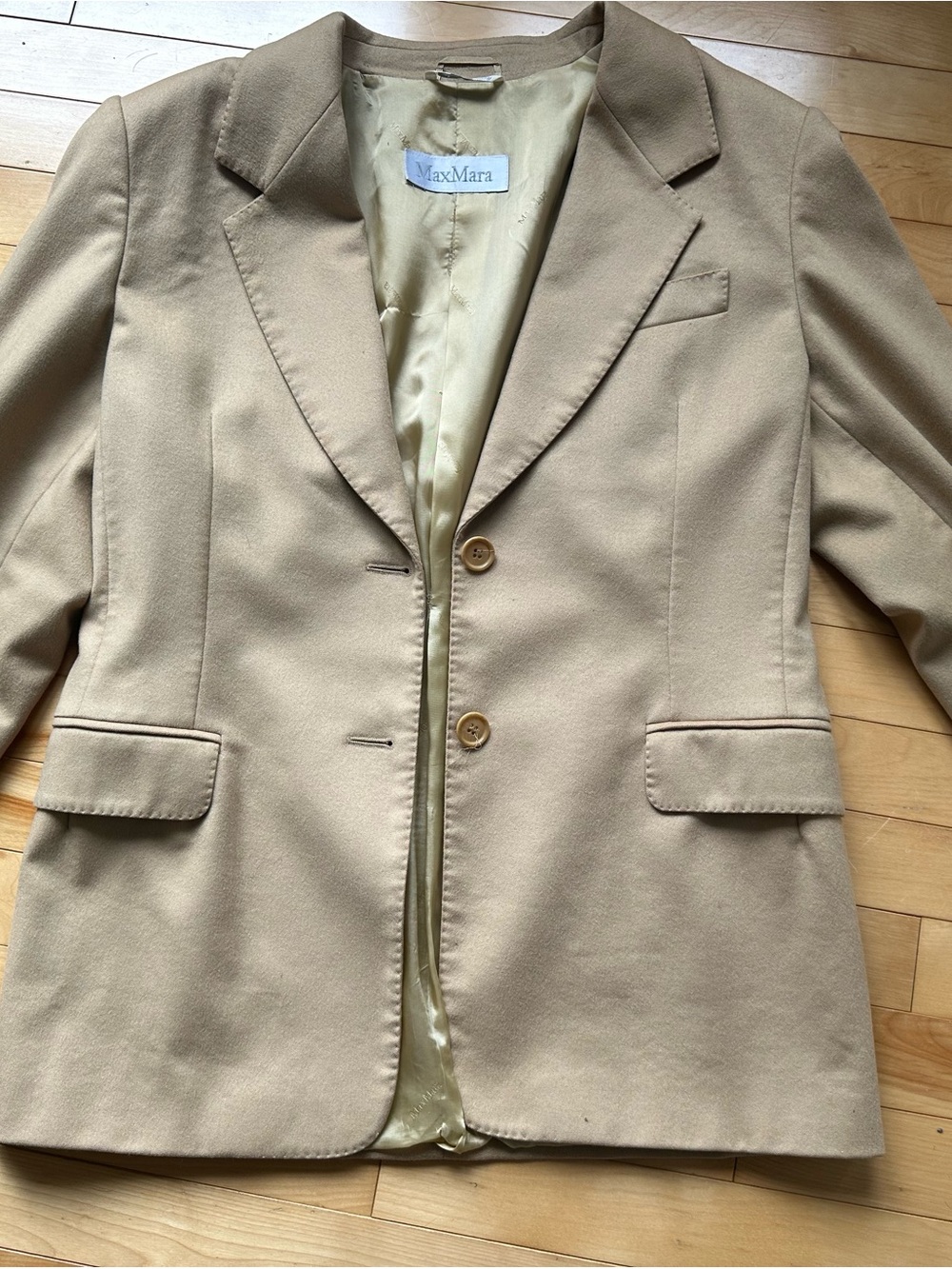 MaxMara Tailored Camel-Tone Blazer